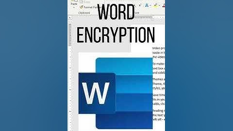 How to Protect a Word Document with a Password