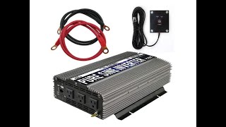 GoWISE Power 1500W Pure Sine Wave Power Inverter 12V DC to 120 V AC with 3 AC Outlets - Overview screenshot 5