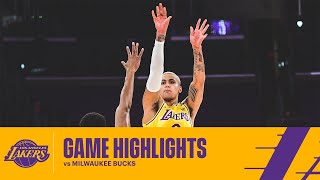 HIGHLIGHTS | Kyle Kuzma (16 pts, 7 reb, 3 ast) vs  Milwaukee Bucks
