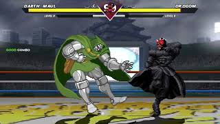 Darth Maul Vs Dr. Doom Insanely Epic M.u.g.e.n Battle.