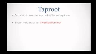 understanding taproot root cause anaylsis