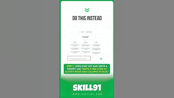 How to Use ChatGPT to Create Macro VBA in Excel | Excel Tips & Tricks #shorts