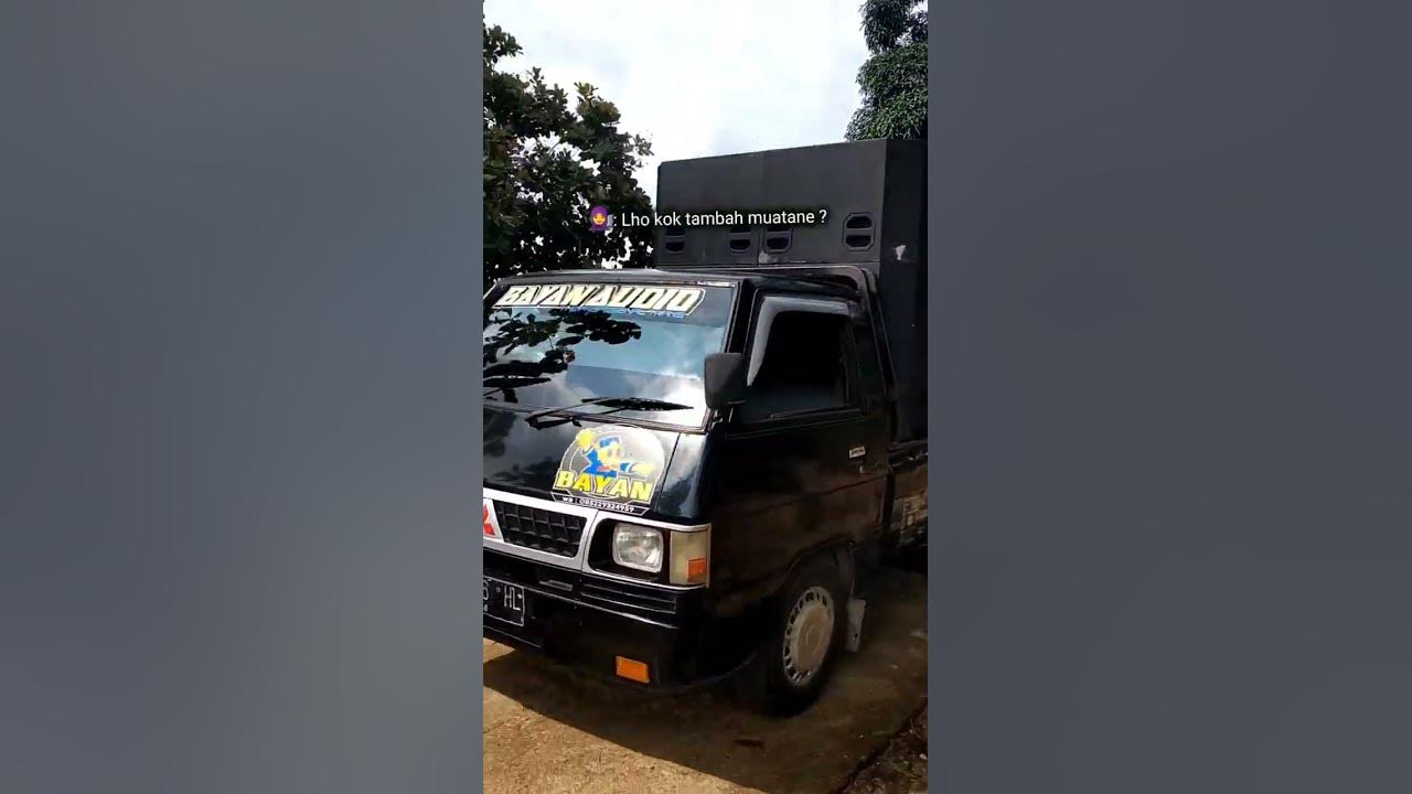 Sound horeg naik pickup bawa genset keren