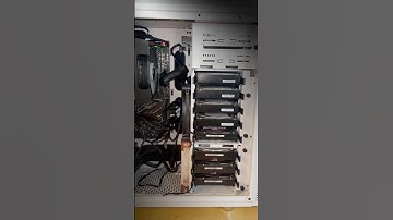 Fractal Define R5 - 9 Drive server 40 TB #multimedia  #fractal #server  #unridserver #hdd #nvme