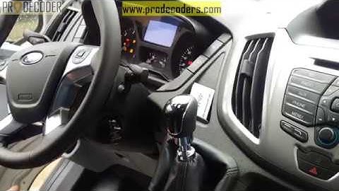 Prodecoder HU101 on Ford Transit 2015   door hood and ignition
