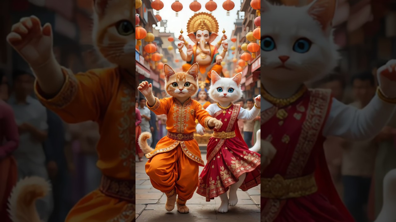 AI Cats Go Viral! 😻🔥 Desi Dance 2025