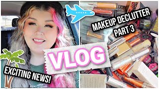 VLOG - Exciting News! + Throwing Away Most Of My Makeup + GF Snack Haul