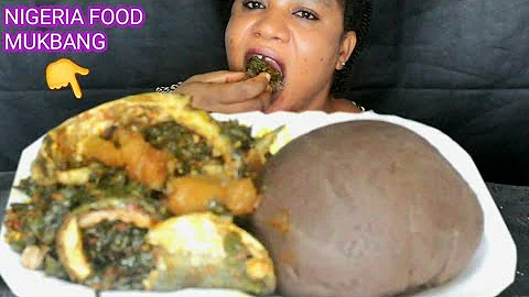 NIGERIA FOOD MUKBANG/ EFO RIRO And AMALA FUFU