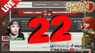 [COC] PART 22 LANGSUNG WAR  #live Clash Of Clans gameplay Indonesia #f2p