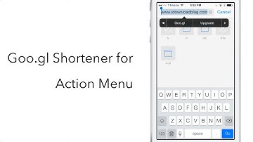 Goo.gl Shortener for Action Menu
