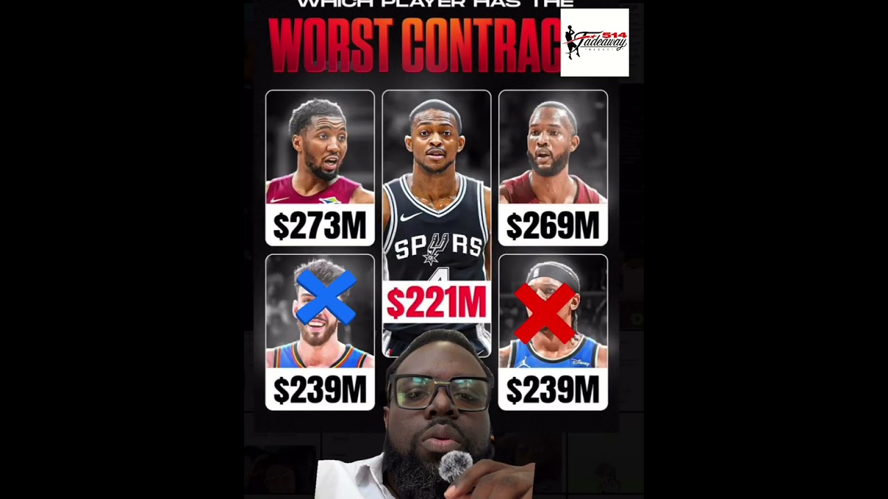 Quel est le pire contrat NBA sur cette photo?