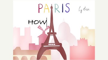 ✏️Drawing Paris Eiffel Tower in Procreate 🌆| iPad Pro 2020