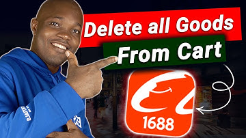 How to Delete all Goods From cart at Once on 1688 Shopping App!