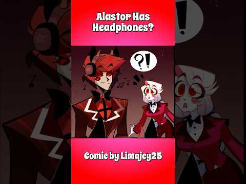 Alastor Has Headphones Hazbin Hotel Comic Dub Hazbinhotel Comicdub Voiceacting