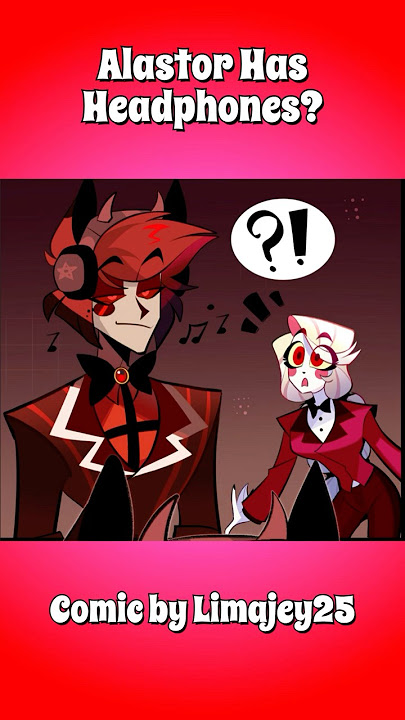 Alastor Has Headphones? (Hazbin Hotel comic dub) #hazbinhotel #comicdub #voiceacting