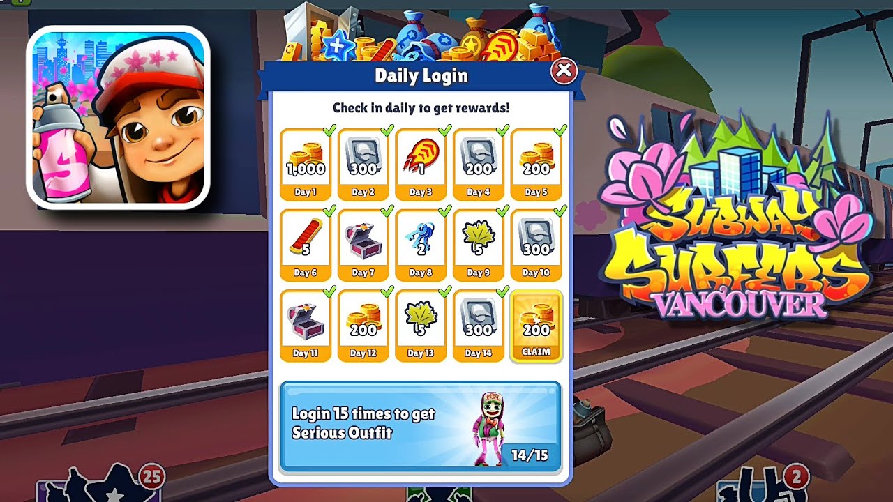 Login 15 Times to Get Zombie Jake Serious Outfit and Frank is On the Tracks !!!