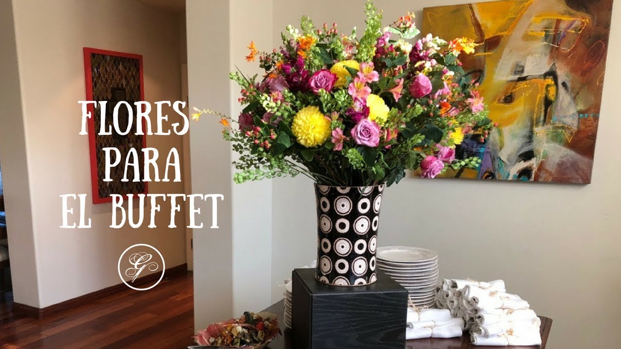 Arreglo floral para el buffet - Ana Galena