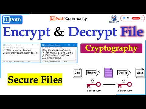 Encrypt and Decrypt File in UiPath | Protect File in UiPath | Cryptography UiPath RPA