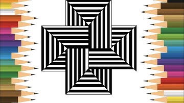 Geometrical Chart - step by step | Geometric Patterns | Geometric Pattern ll 3D illusion