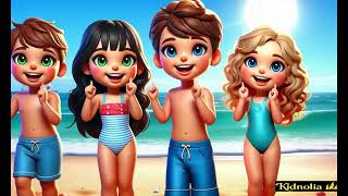 Yaz, Güneş , Plaj Ve Dans Çocuklar Için Eğlenceli Katılmalı Yaz Şarkısı
