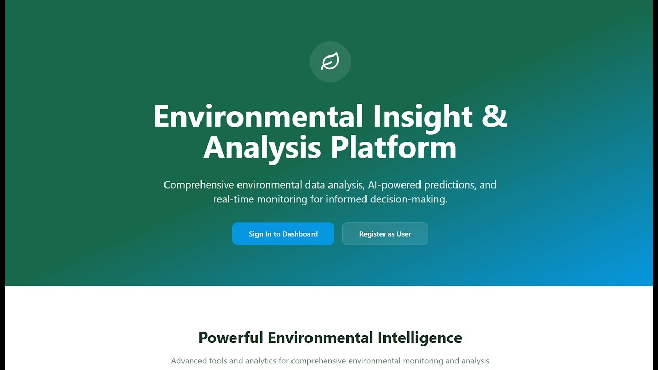 AI-based Environmental Data Analysis