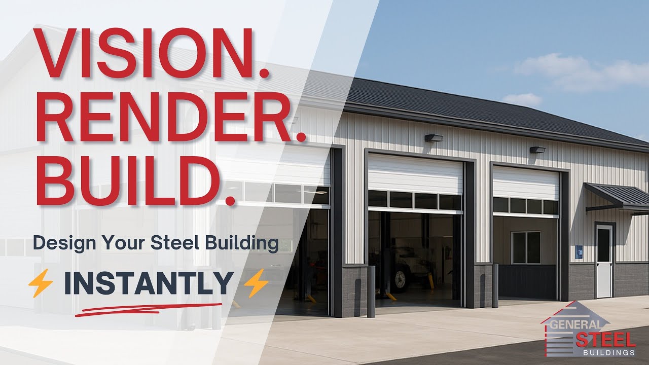 🔩🏗️ Design Your Steel Building in Minutes | 3D Building Designer ✨ | General Steel