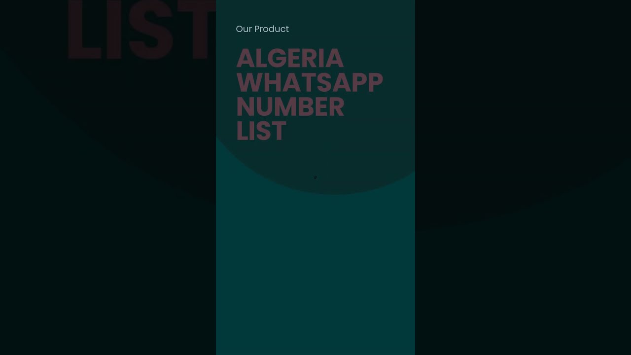 Algeria WhatsApp Number List | Bulk Email Data
