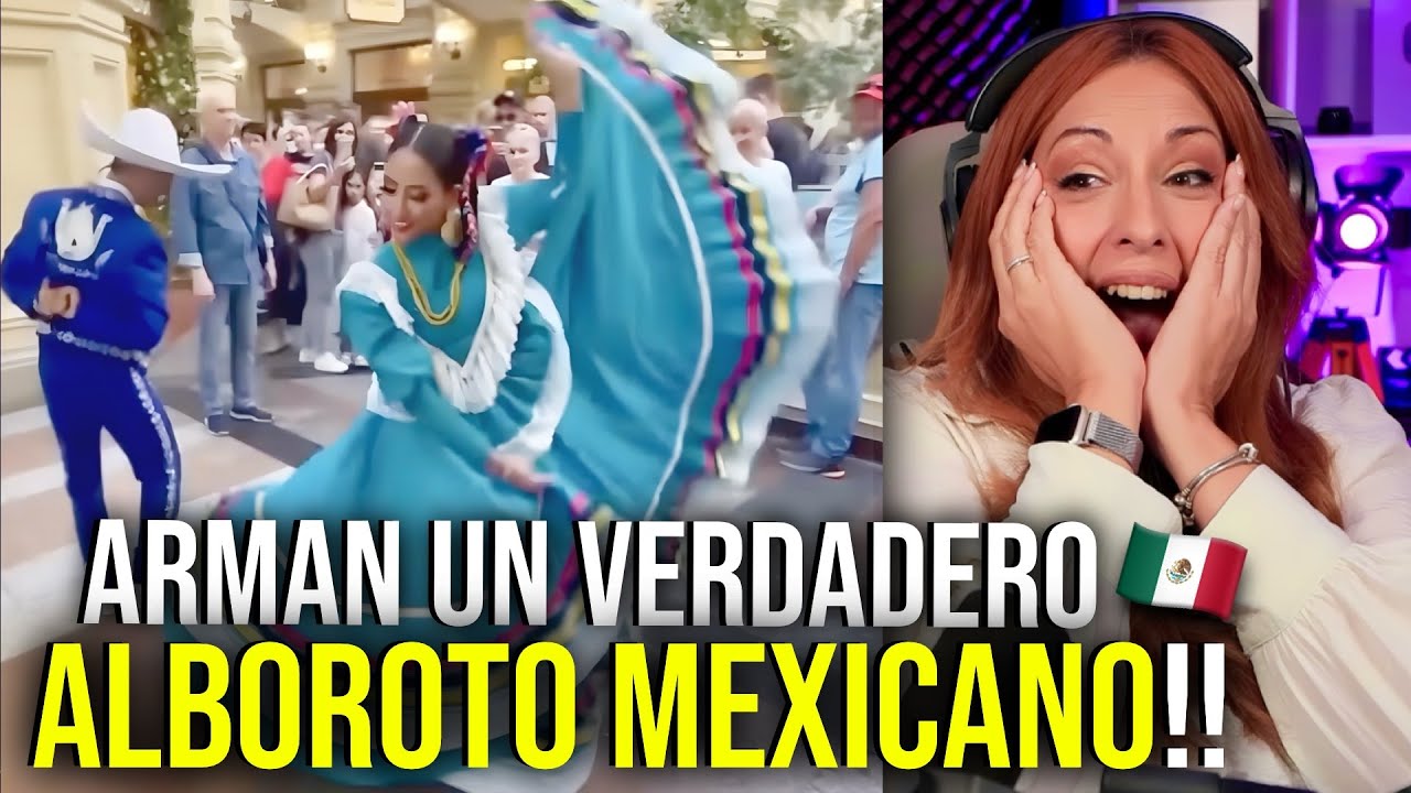 MEXICANOS arman ALBOROTO EN CENTRO COMERCIAL RUSIA! ( Flashmob)  | Ceci Dover Vocal Coach Analiza