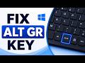 How To Fix Alt Gr Key Not Working in Windows (Can’t Type Symbols)