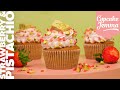 Pistachio nougat  strawberry cupcake  cupcake jemma