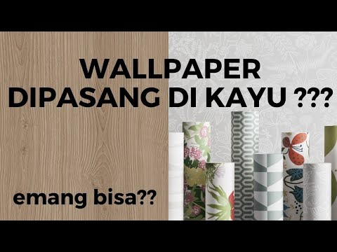 Cara Pasang Wallpaper Dinding TANPA LEM 2018 (PART 2) | How to instal Wallpaper - WALLCOVERING. 