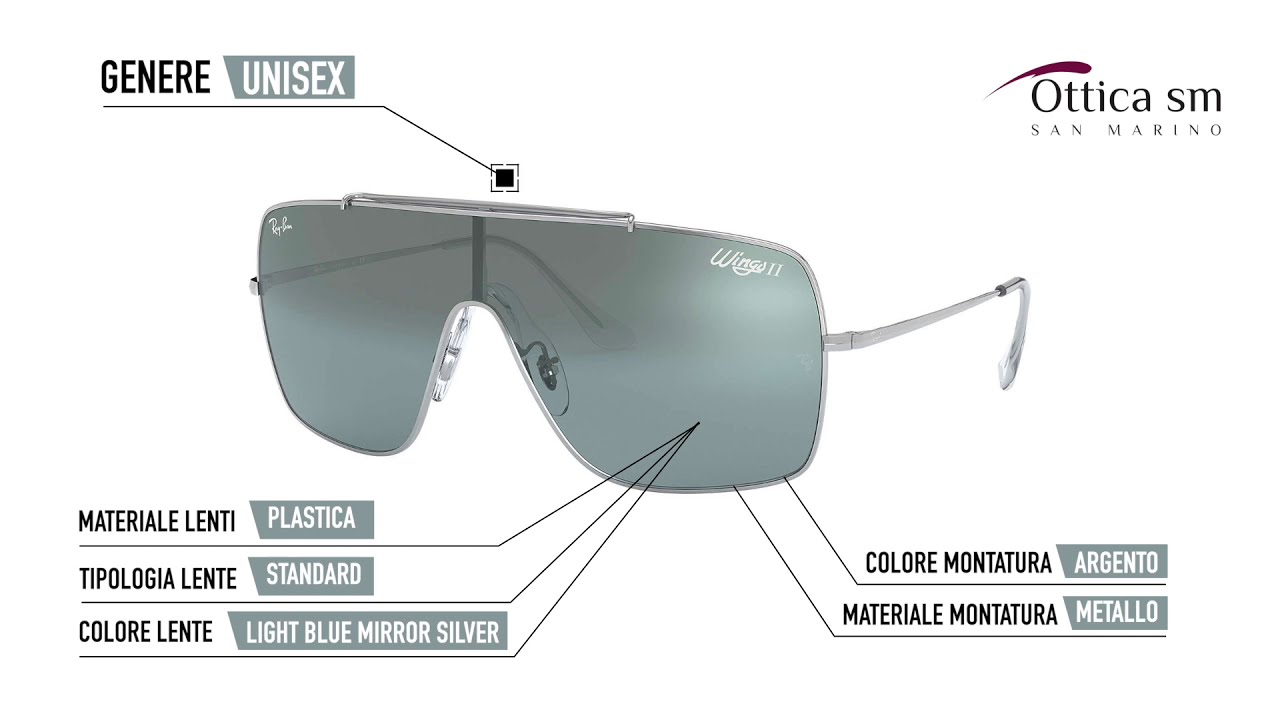 Ray Ban Wings ii RB 3697 003/Y0