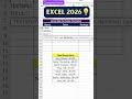 👉 1 Formula = Full Data Clean 😳 Excel 2026 Trick