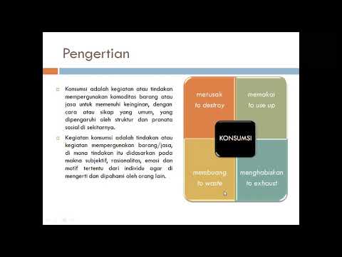 SOSIOLOGI EKONOMI Seri 5 : Konsumsi dalam Perspektif Sosiologi Ekonomi