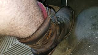 Driving Wearing Chippewa Super Loggers Sockless Pt. 2