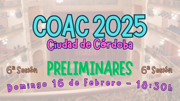 [COAC Córdoba 2025] 6ª Sesión Preliminares