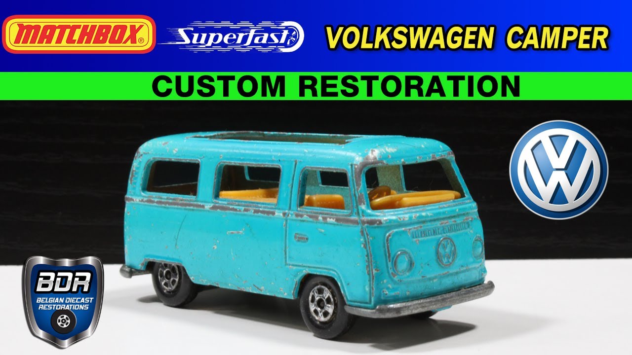 Matchbox Superfast 23E Volkswagen T2 Camper Custom Diecast