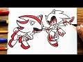 COMO DIBUJAR a SONIC.EXE VS SHADOW.EXE