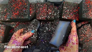 Dusty & Soft Grey Dyed Gym Chalk Blocks 🩶✨🩶 | ASMR | Edited Repost | Oddly Satisfying screenshot 4
