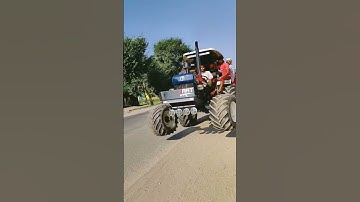 🚜🔥🥰 Modified new holland with monster tyre part 14 #shorts#modified  #3630newholand #tractorcargarh