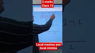 Class 12 Maths | Local Maxima & Minima using 1st Derivative Test | f(x)=x³-3x+3