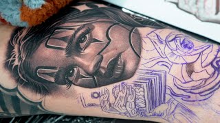 Tattoo timelapsechicano style payasa