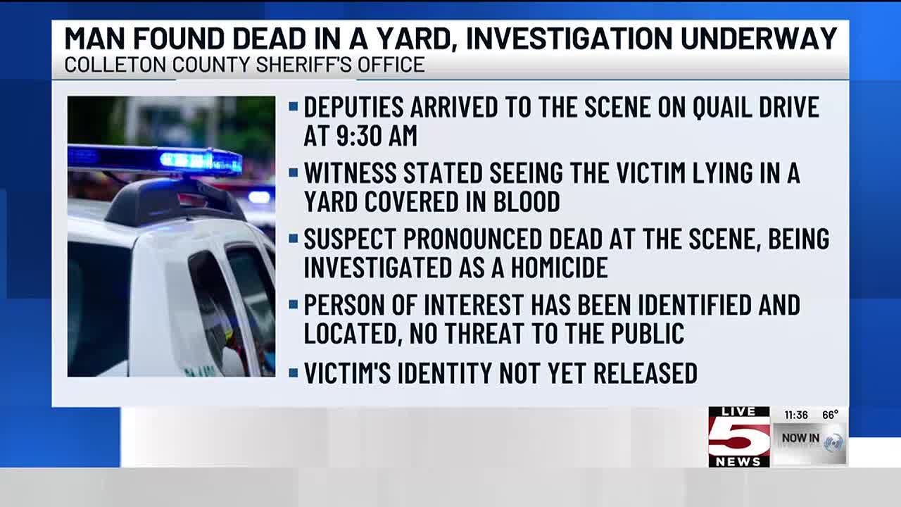 VIDEO: Colleton County deputies investigate homicide after man found ...