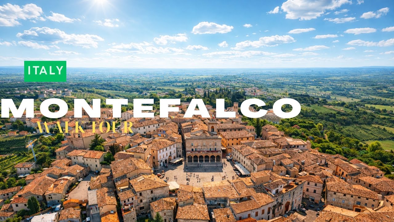 🇮🇹 MONTEFALCO 🇮🇹 The Balcony of Umbria | Walking Tour in Italy 4K