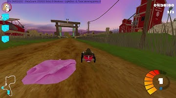 SuperTuxKart 0.9.3 Cornfield Crossing reverse