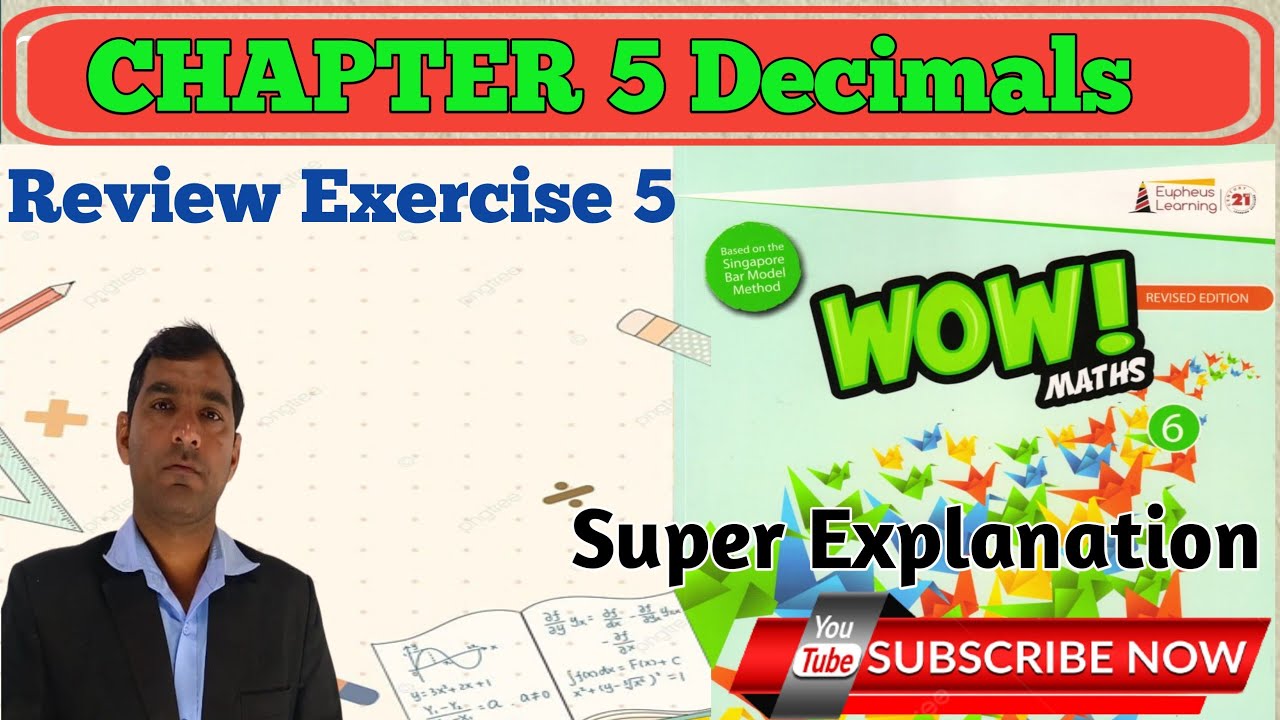 REVIEW EXERCISE 5 CLASS 6th Wow Maths Solutions YouTube