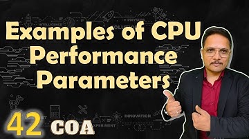 Examples of CPU Performance in COA: Performance Parameters, Execution Time, and Average CPI - 1