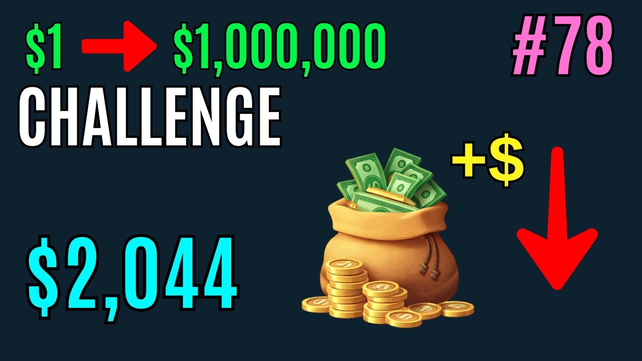 Changing the Daily Profit Goal: $1 to $1,000,000 Challenge GAMBLING (PART 78)