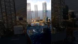 Arribo a la Plataforma Autoelevable  en el área de plataformas del Golfo De México. Parte 3.