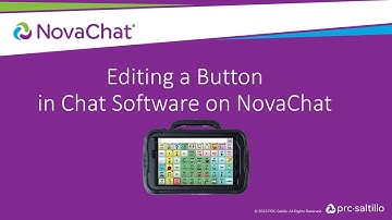 Editing a Button in Chat Software on NovaChat